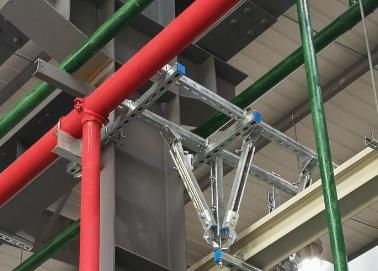 饶阳该抗震支架的整体式支吊架结构协调性好